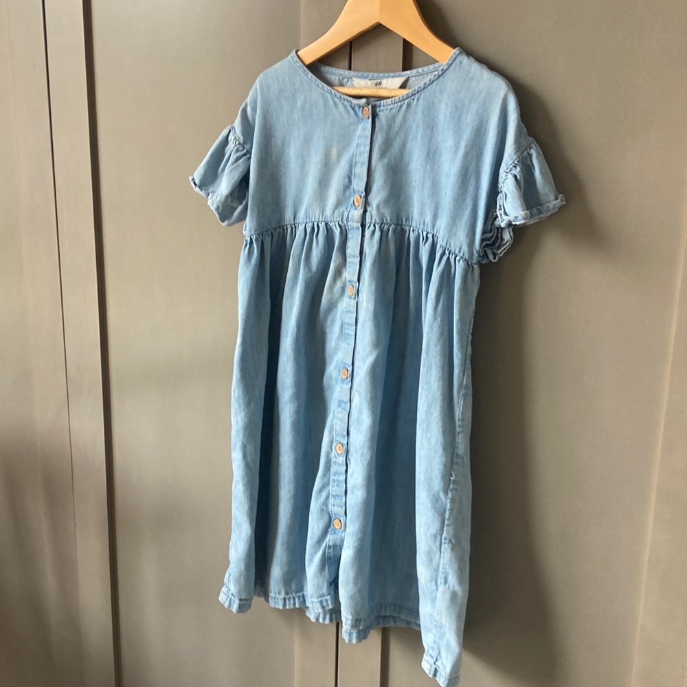 H&M Sky Blue Casual Dress